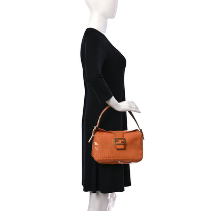Fendi Vinyl Zucchino Shoulder Bag Orange 3 of 27