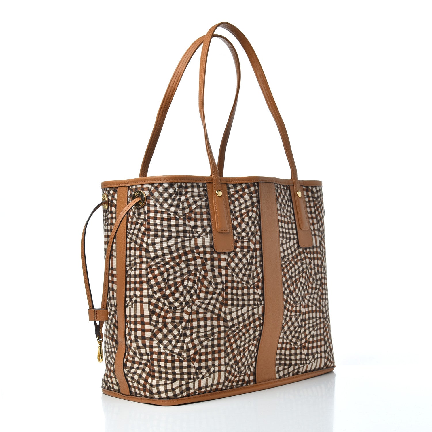 MCM Visetos Medium Liz Reversible Shopper Tote Cognac 5 of 12