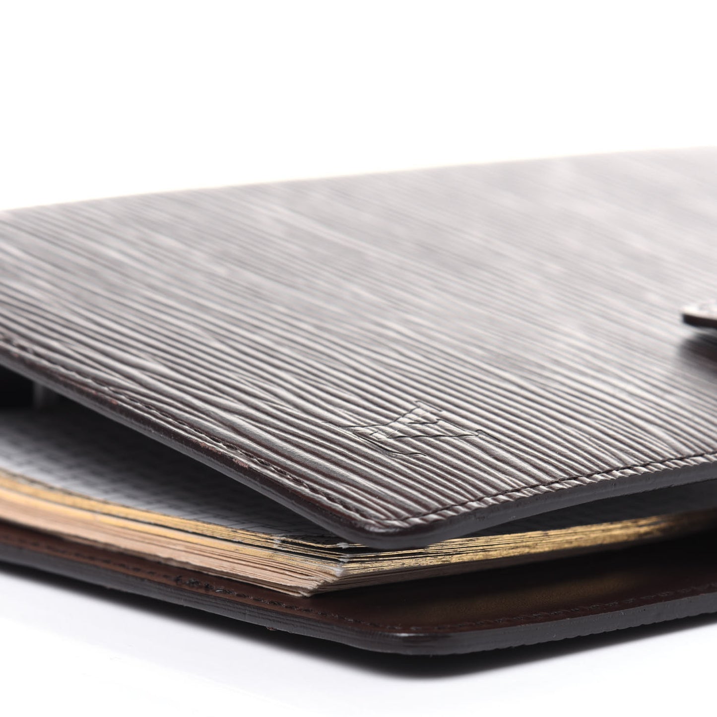 Epi Medium Ring Agenda Cover Moka