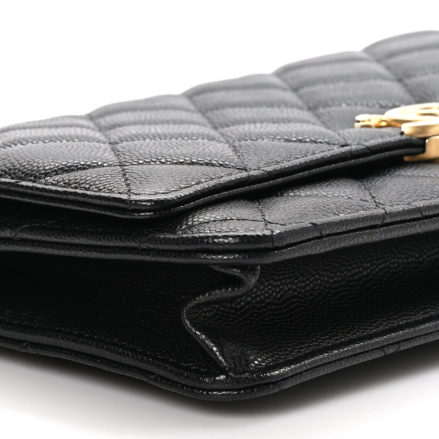 Chanel Caviar Quilted Bracelet On Chain Wallet On Chain WOC Black 9 of 11