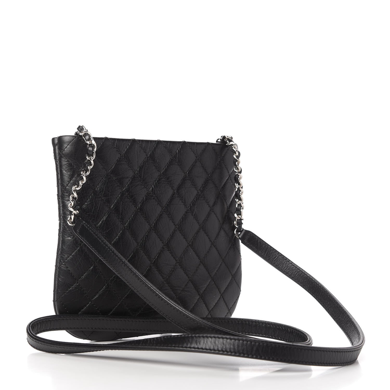 Chanel Aged Calfskin Quilted Crossbody Bag Black 3 of 10