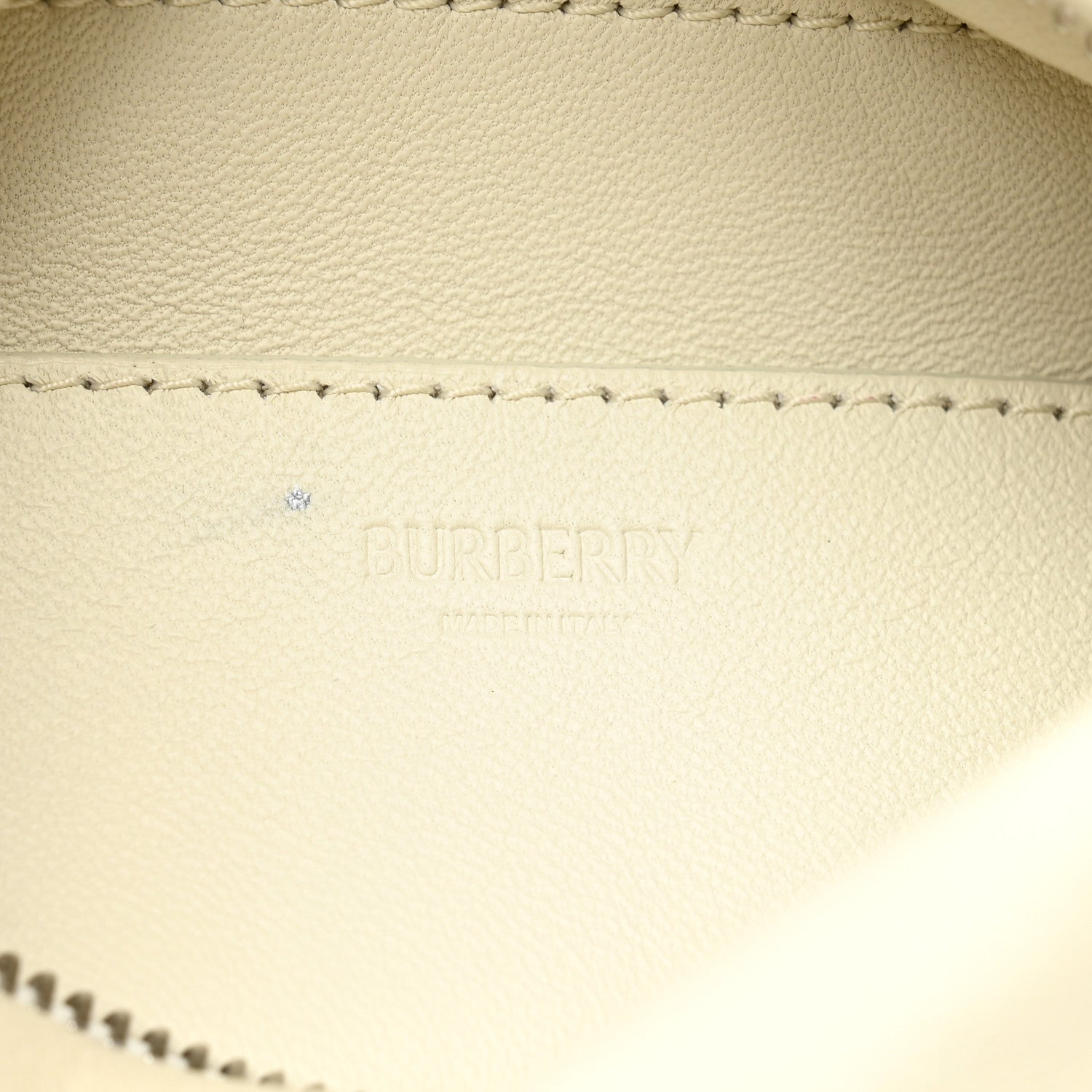 Burberry Calfskin Mini Swan Chain Shoulder Bag Almond 6 of 10