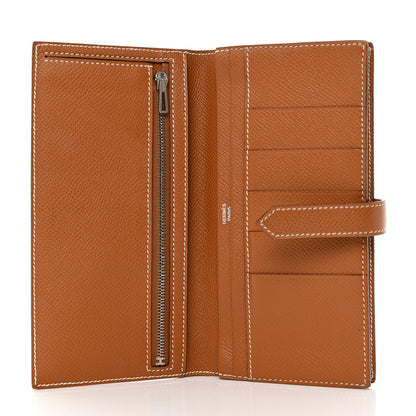 Hermes Epsom Bearn Gusset Wallet Gold 5 of 9