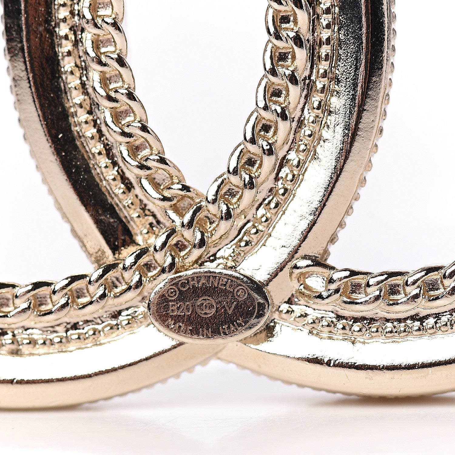 Chanel Pearl Crystal CC Brooch Gold 3 of 4