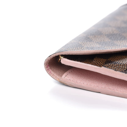 Louis Vuitton Damier Ebene Caissa Wallet Rose Ballerine 6 of 15