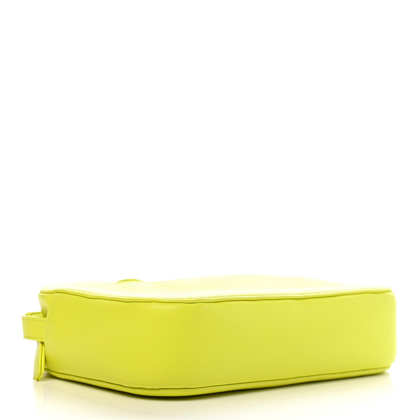 Calfskin Logo S Everyday Camera Bag Acid Green Black
