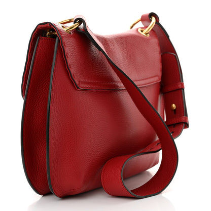 Gucci Cellarius Calfskin Feline GG Marmont Flap Shoulder Bag Vulcanic Red 3 of 10