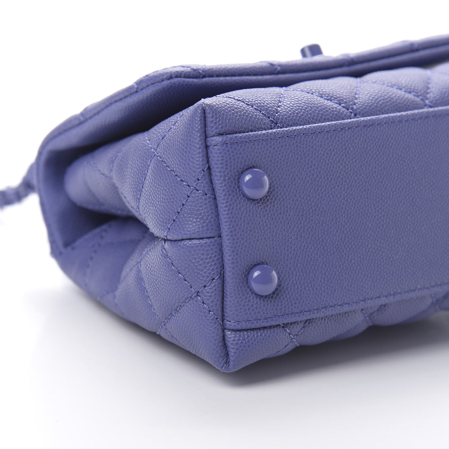 Caviar Quilted Incognito Extra Mini Coco Handle Flap Blue