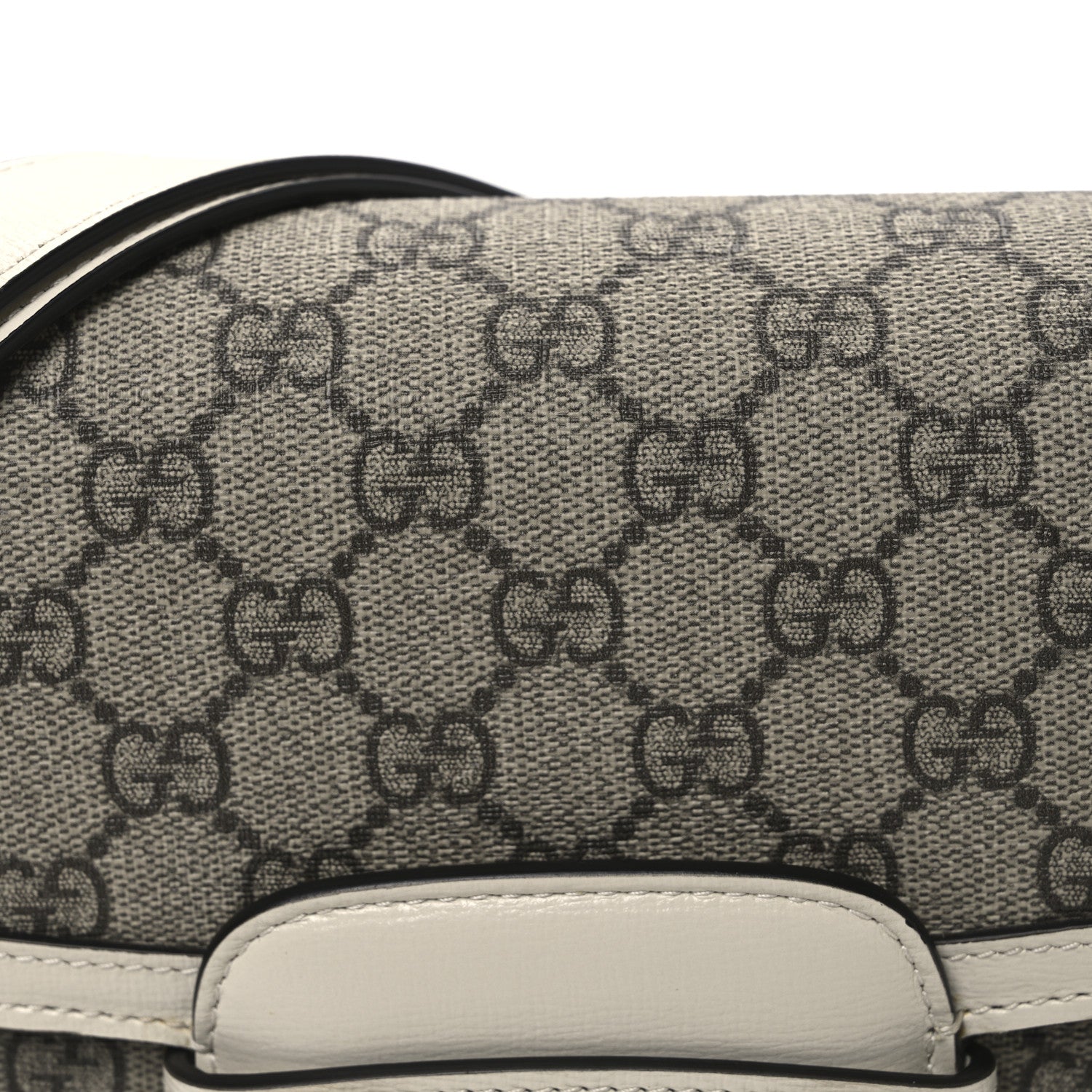 Gucci GG Supreme Monogram Horsebit 1955 Shoulder Bag Beige Mystic White 8 of 10