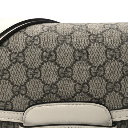 Gucci GG Supreme Monogram Horsebit 1955 Shoulder Bag Beige Mystic White 8 of 10