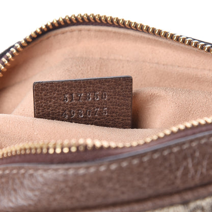 Gucci GG Supreme Monogram Web Mini Ophidia Shoulder Bag Brown 7 of 10