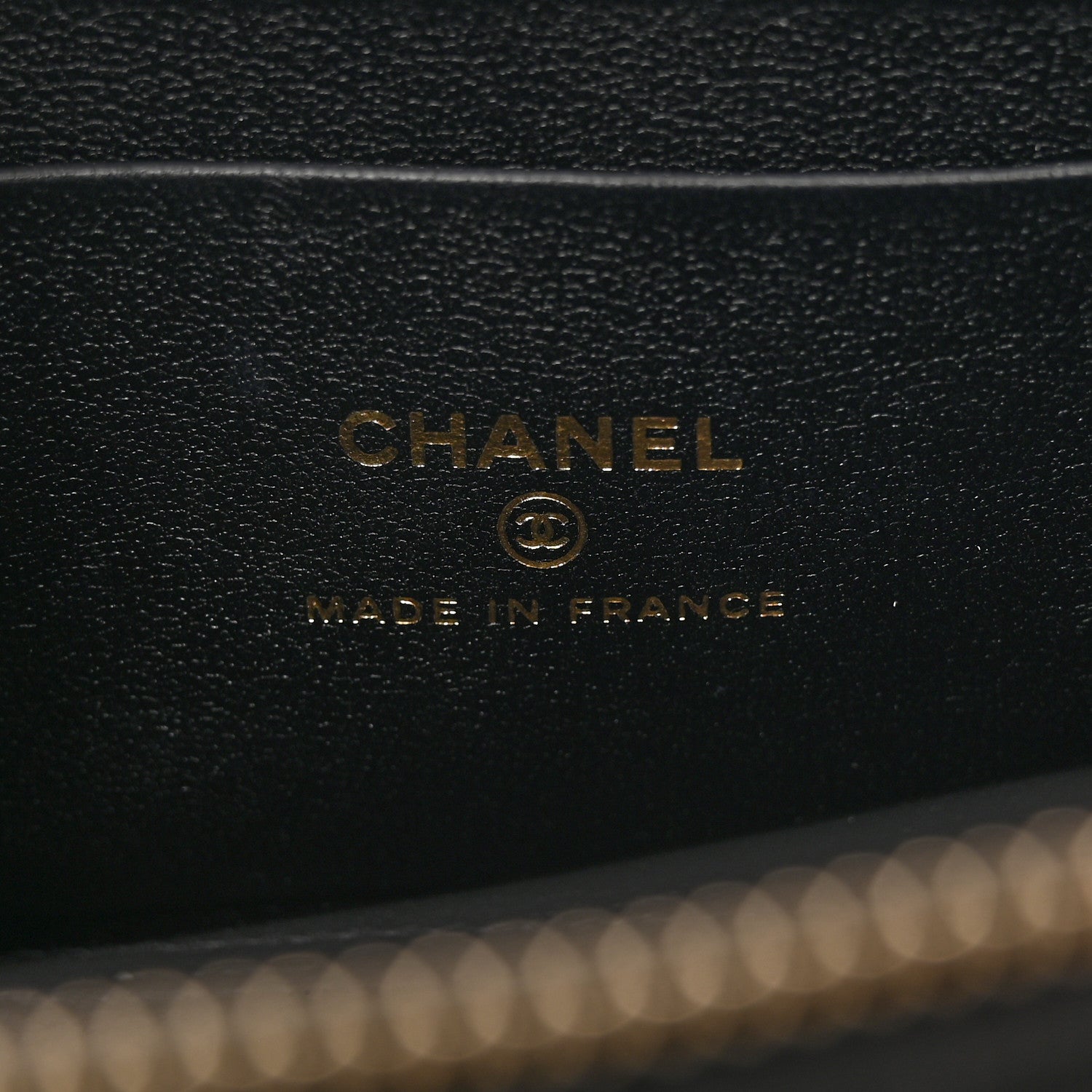 Chanel Lambskin Quilted Enamel Coco Casino Small Vanity Case With Chain Black 6 of 14