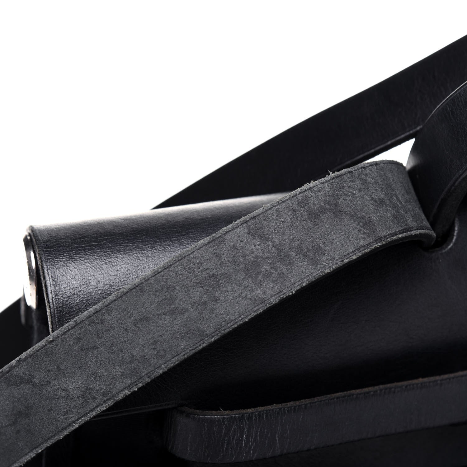 Hermes Toile Vache Calfskin Herbag 39 MM Black 26 of 33