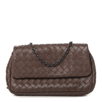 Bottega Veneta Nappa Intrecciato Small Chain Crossbody Ebano 1 of 9