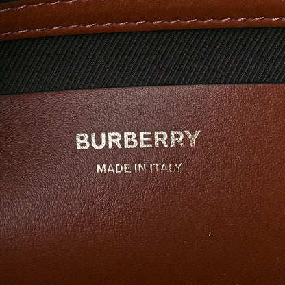 Burberry E-Canvas Check Medium Soft TB Tote Dark Birch Brown 6 of 8