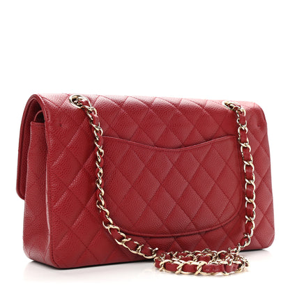 Chanel Caviar Quilted Medium Double Flap Red 3 of 11