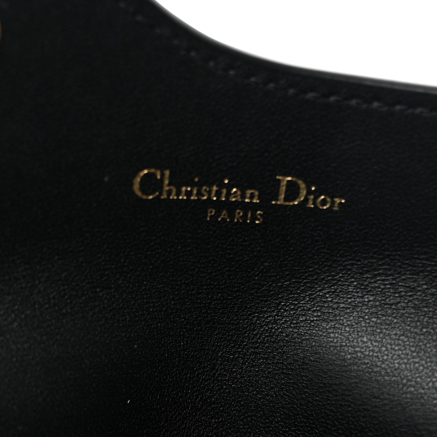 Goatskin Saddle Card Holder Black