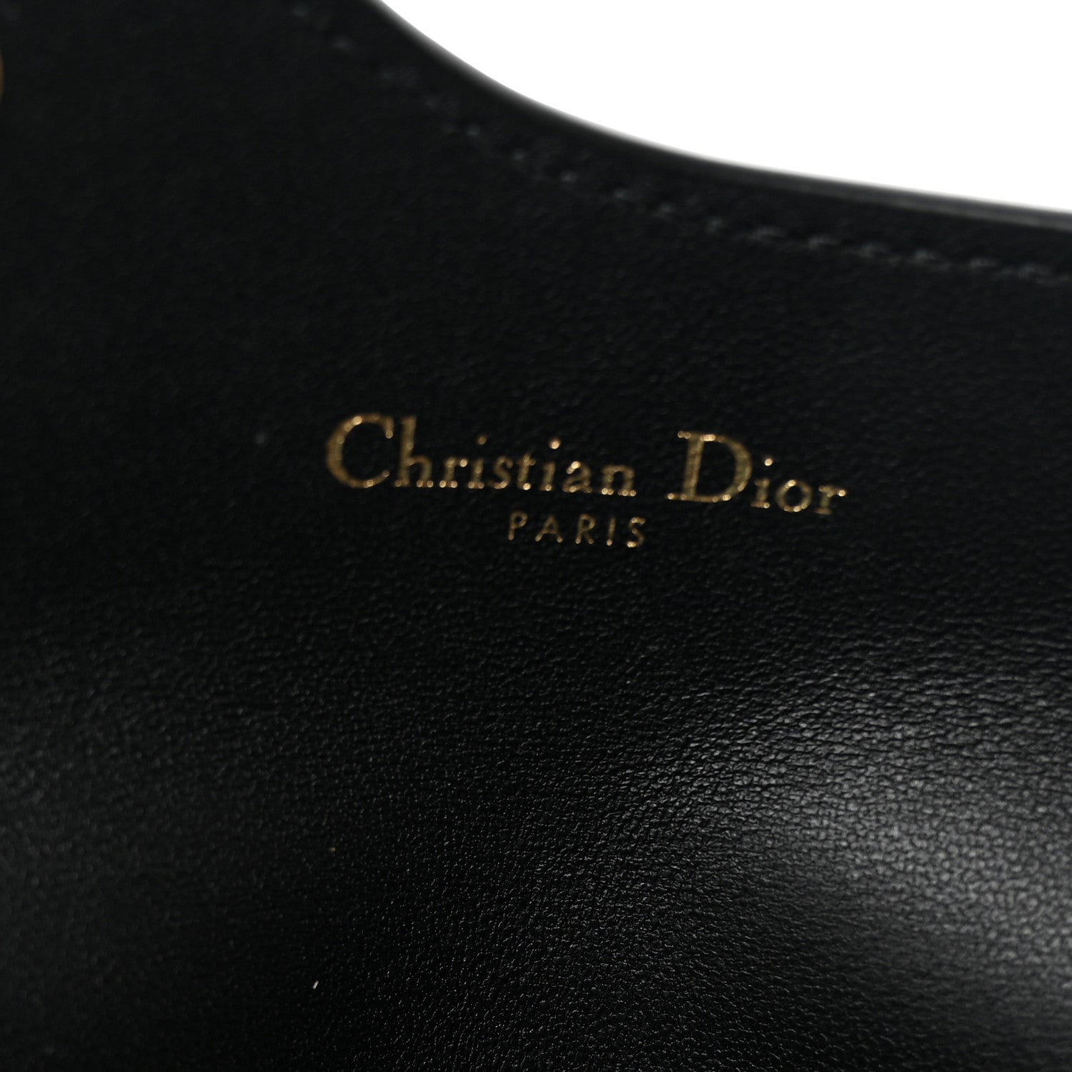 Christian Dior Goatskin Saddle Card Holder Black 7 of 7