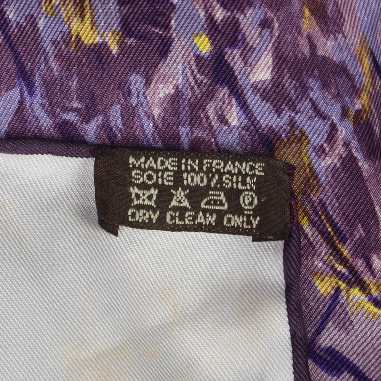 Hermes Silk Tigre du Bengale Scarf 90 Violet Gris Noir 6 of 6
