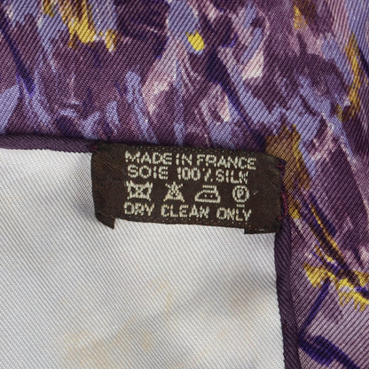 Hermes Silk Tigre du Bengale Scarf 90 Violet Gris Noir 6 of 6
