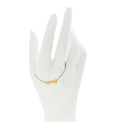 Saint Laurent Brass Monogram Charm Bracelet Gold 2 of 5