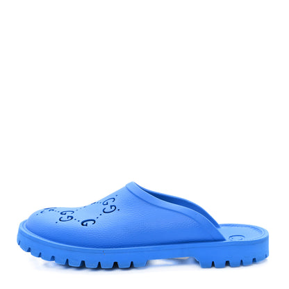 Gucci Rubber GG Monogram Mens Sandals 12 Bright Splash 1 of 10