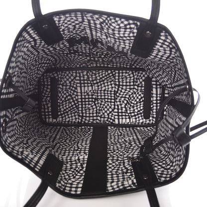 MCM Visetos Medium Liz Reversible Shopper Tote Black 9 of 15