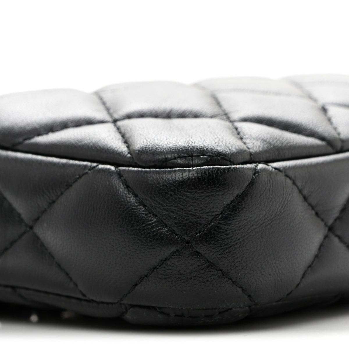 Chanel Lambskin Quilted Small Clutch With Chain Black 10 of 14