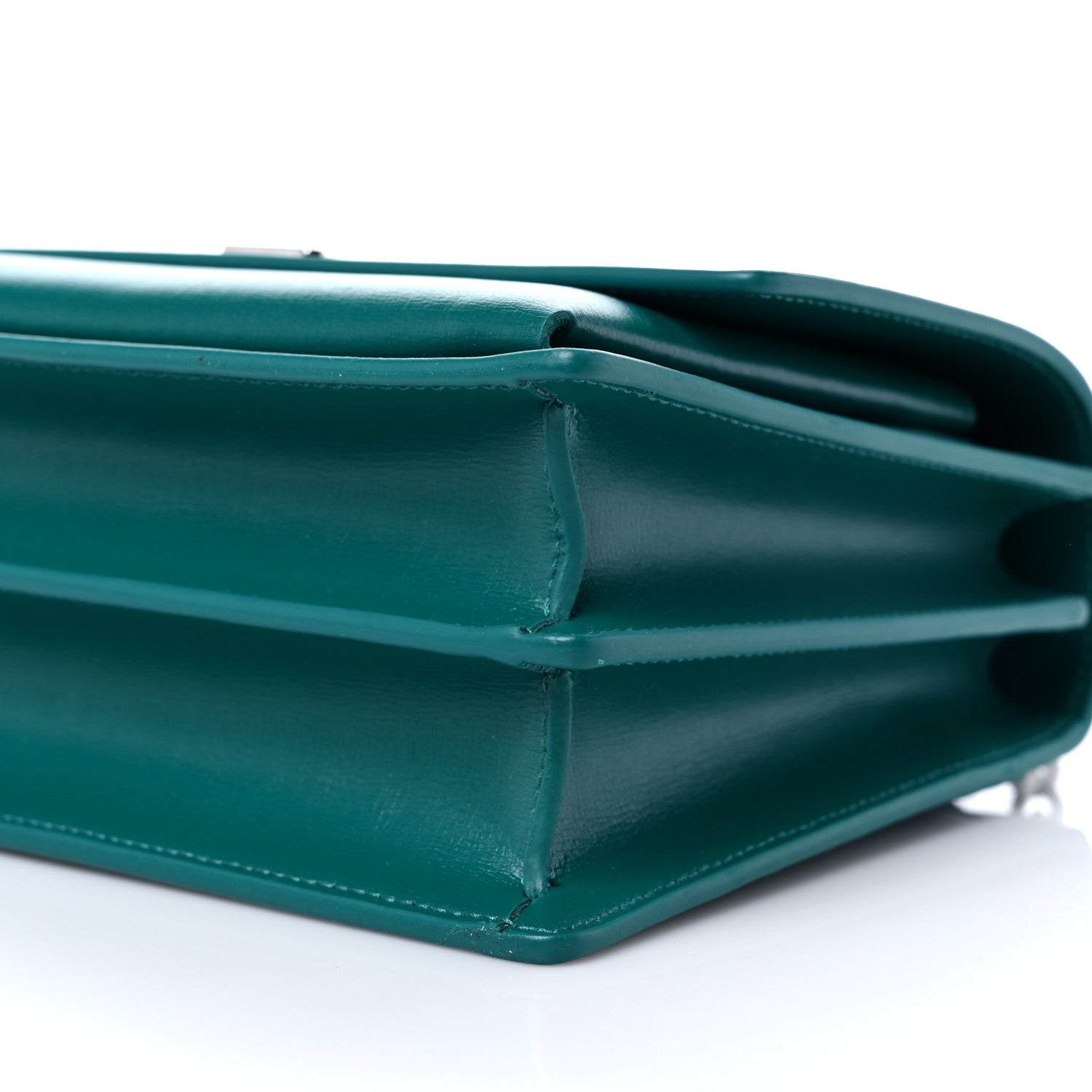 Saint Laurent Calfskin Medium Monogram Sunset Malachite 8 of 8