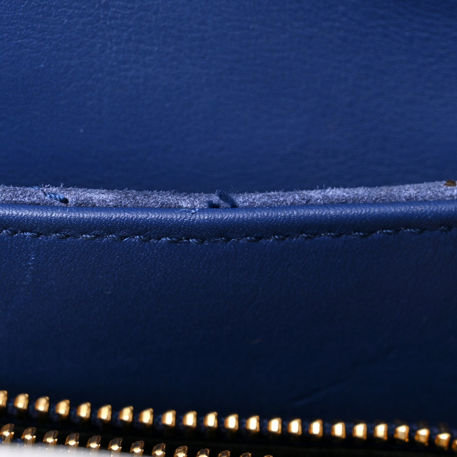 Saint Laurent Suede Calfskin Y Quilted Monogram Medium Loulou Chain Satchel Blue 13 of 13