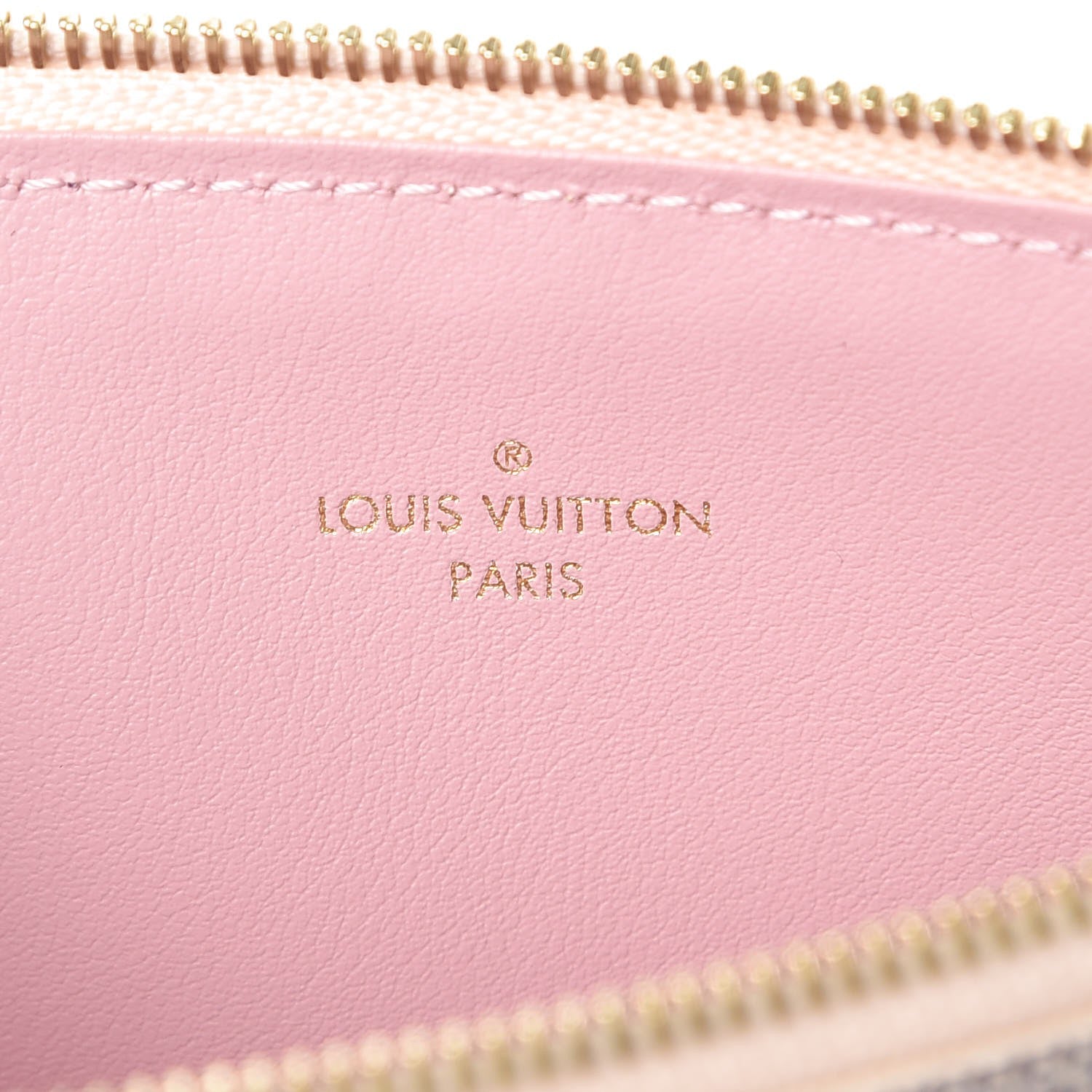 Louis Vuitton Damier Azur Felicie Chain Wallet Zippered Insert Rose Ballerine 6 of 6
