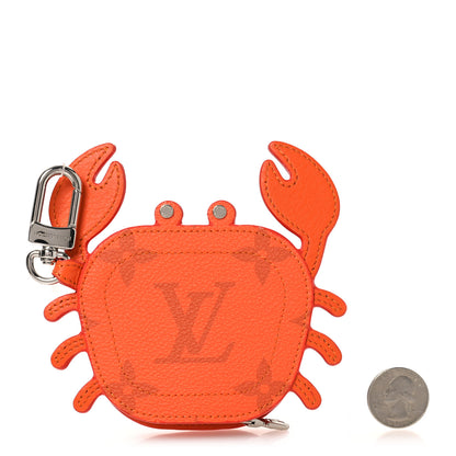 Louis Vuitton Monogram Crab Bag Charm Orange 2 of 6