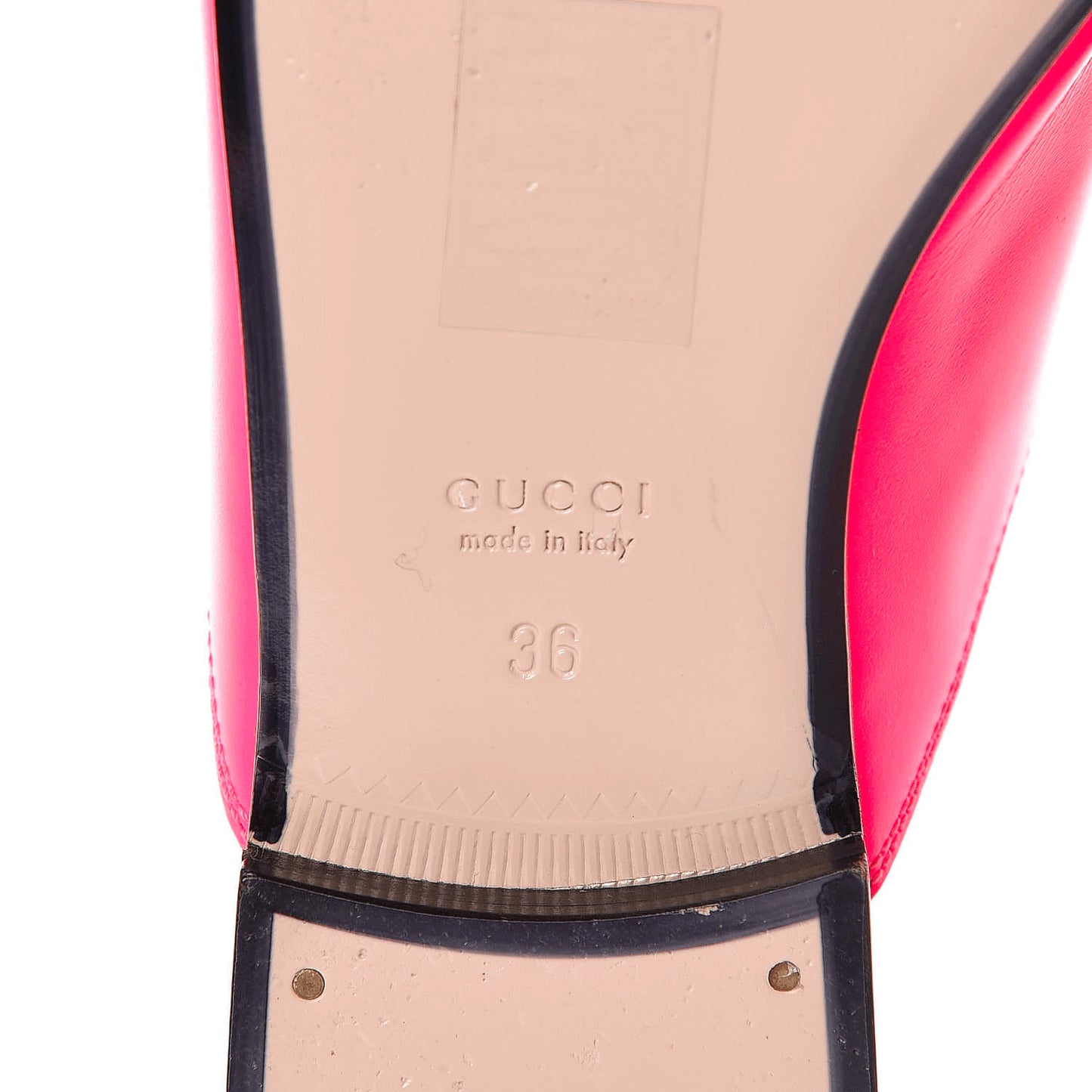 Calfskin Womens Princetown Slippers 36 Fuxia Fluo