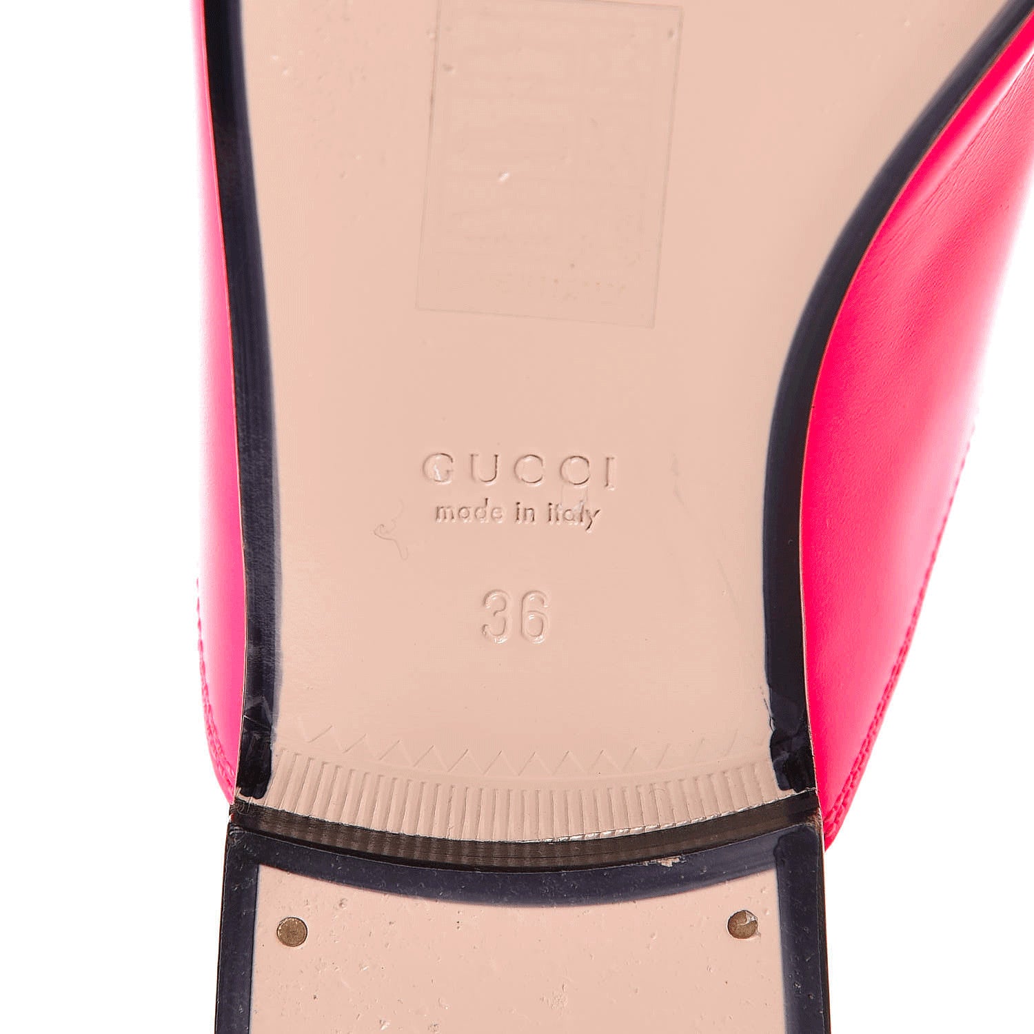 Gucci Calfskin Womens Princetown Slippers 36 Fuxia Fluo 8 of 12
