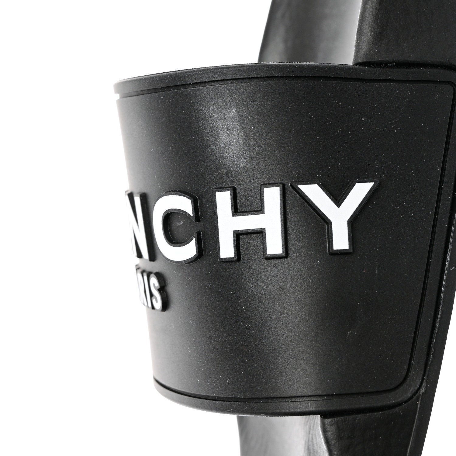 Givenchy Rubber Logo Pool Slide Sandals 39 Black 10 of 11