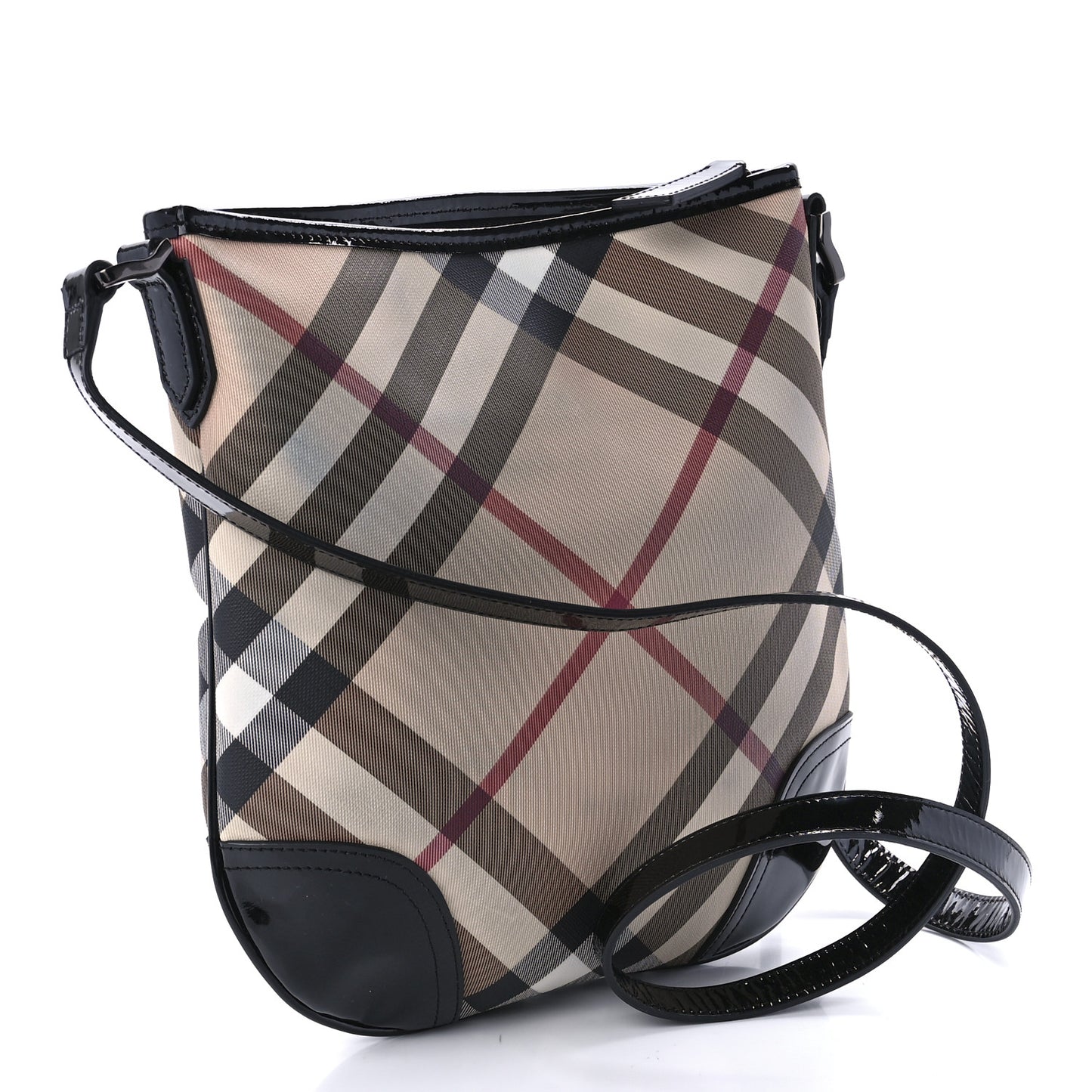 Supernova Check Small Dryden Crossbody Bag Black