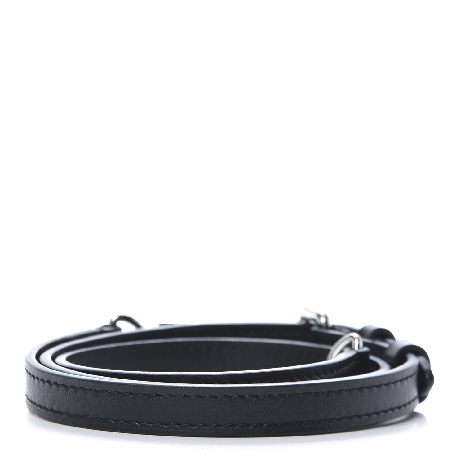 Louis Vuitton Calfskin 16mm Adjustable Shoulder Strap Black 2 of 3