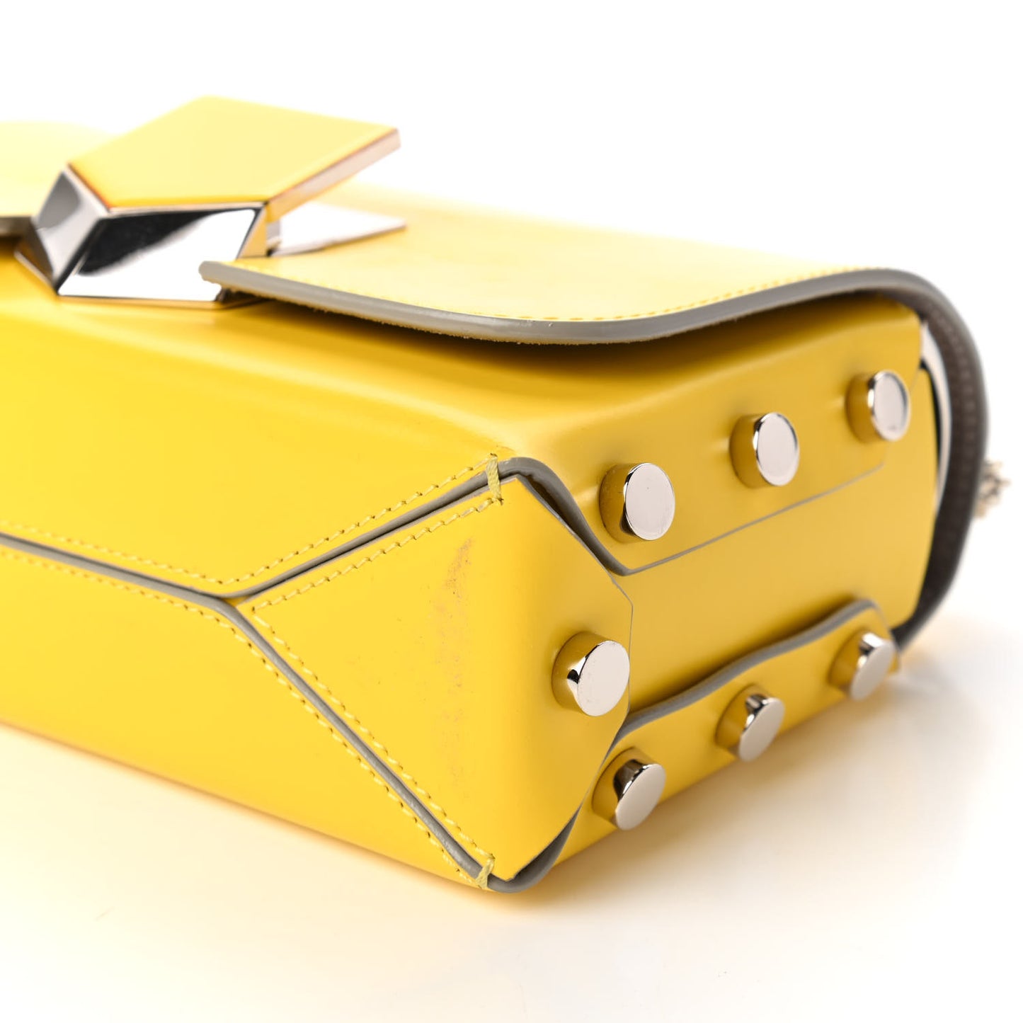 Spazzolato Lockett Petite Shoulder Bag Yellow