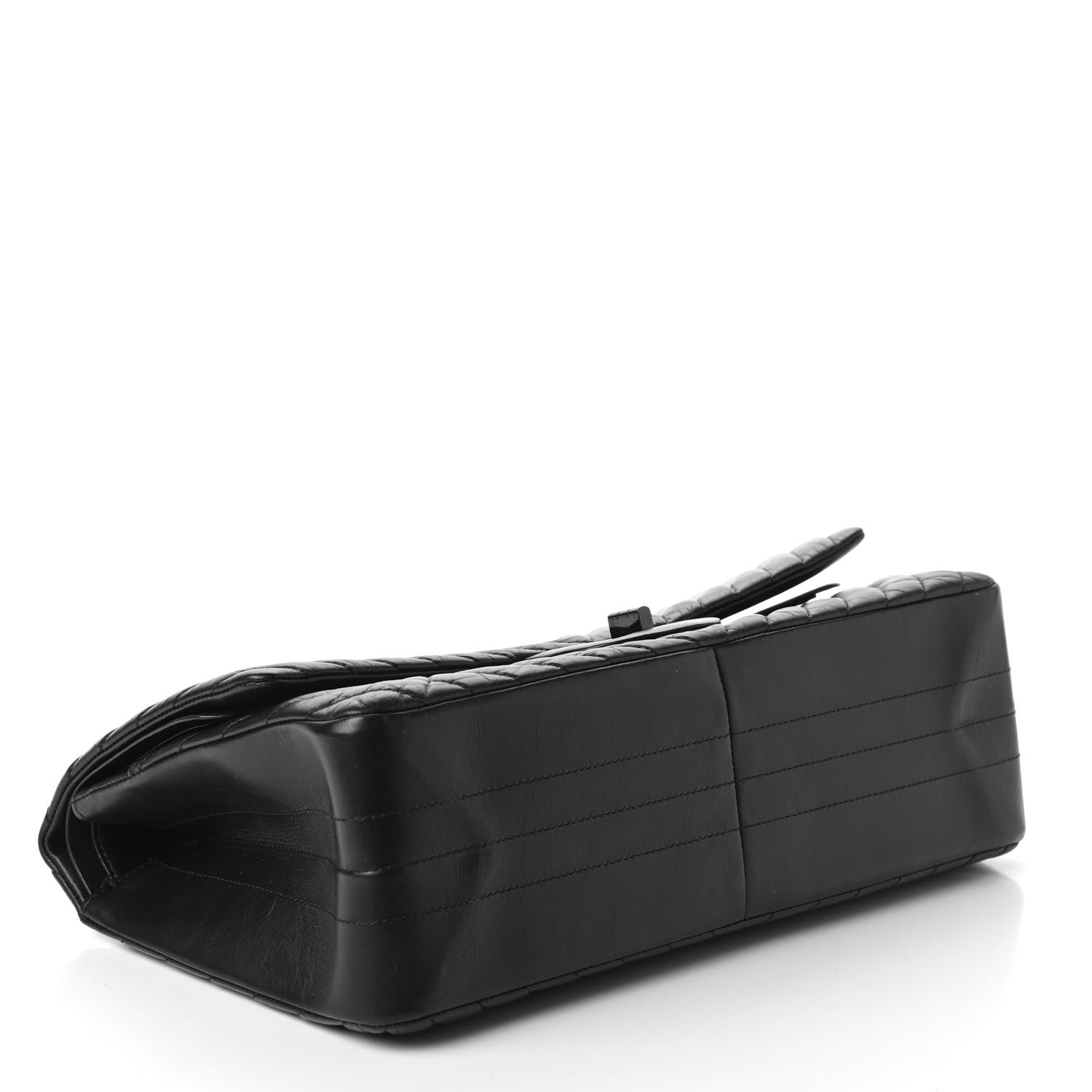 Chanel Aged Calfskin Chevron Quilted 2.55 Reissue 226 So Black 4 of 10