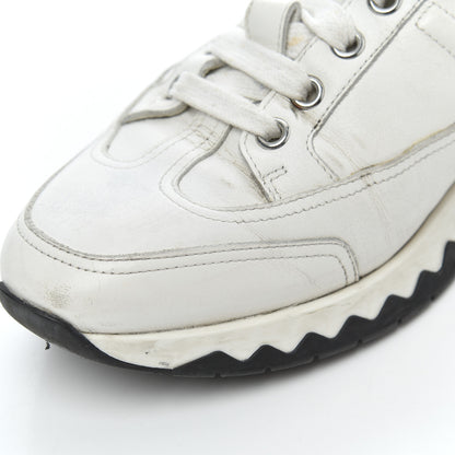 Hermes Calfskin Womens Trail Sneakers 39.5 White 21 of 27
