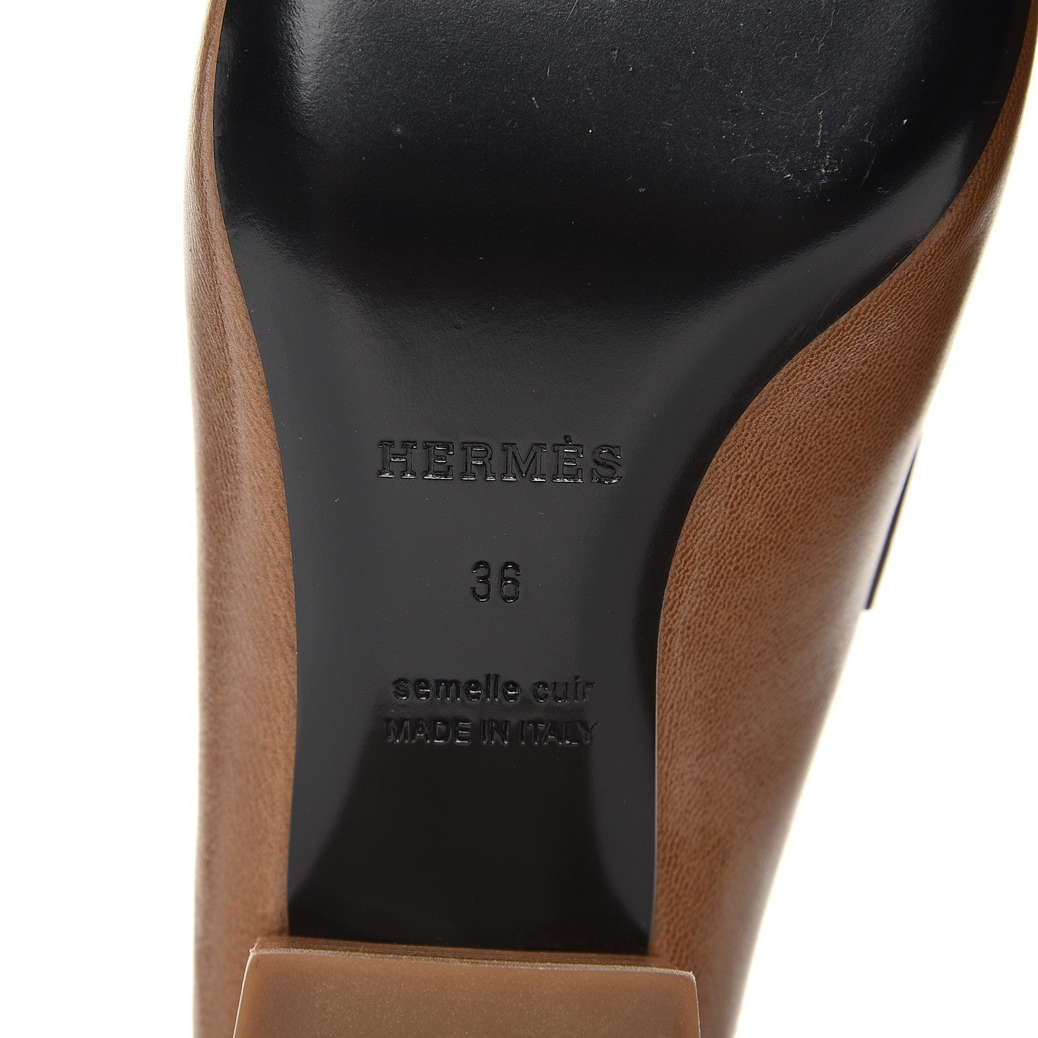 Hermes Goatskin Paradis Mules 36 Taupe 7 of 9