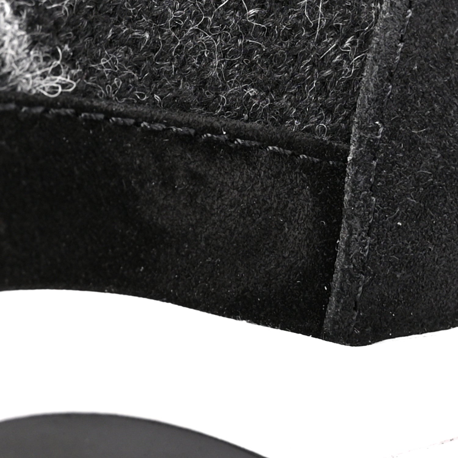 Chanel Fabric Suede Calfskin Womens CC Sneakers 38.5 Black Grey 8 of 11