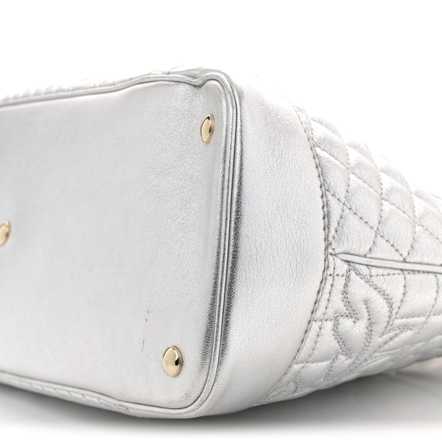 Metallic Quilted Nappa Altea Vanitas Lady Athena Silver