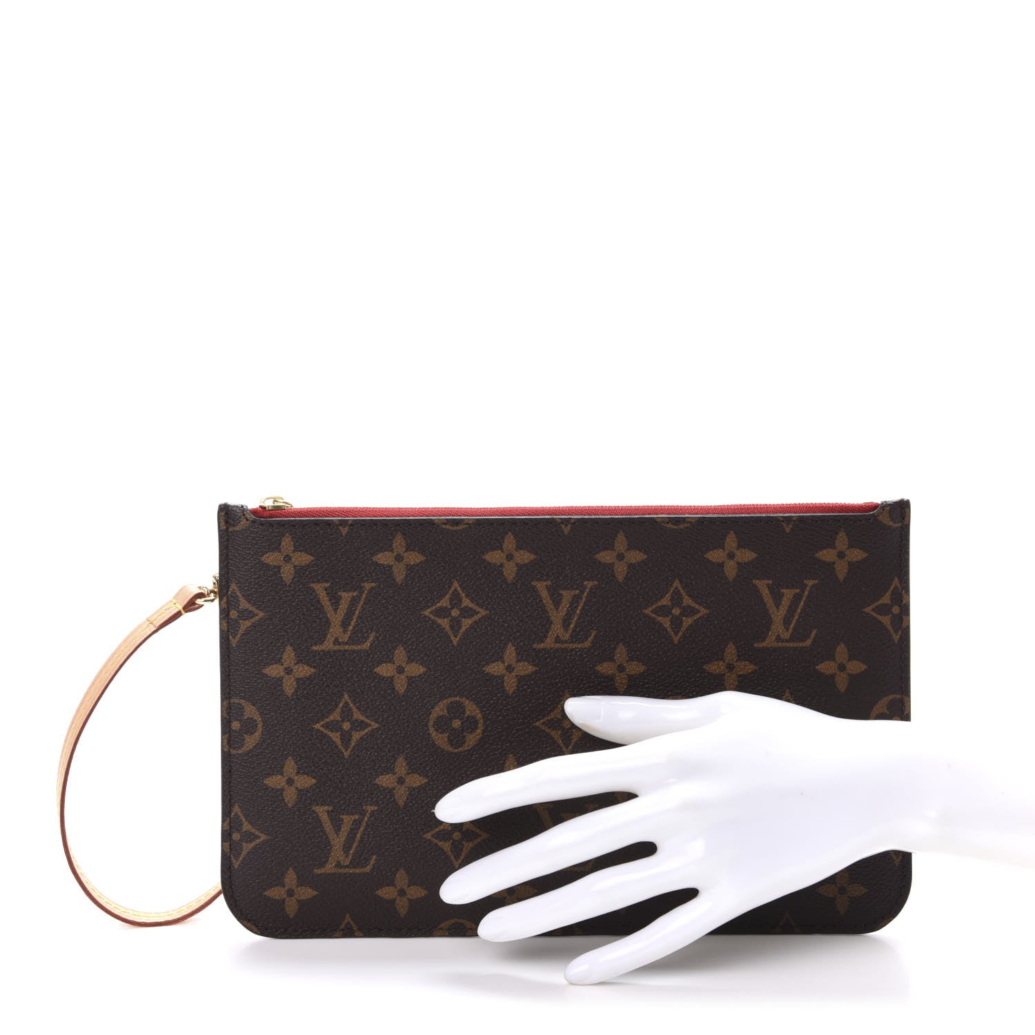 Louis Vuitton Monogram Neverfull MM GM Pochette Cherry 2 of 9