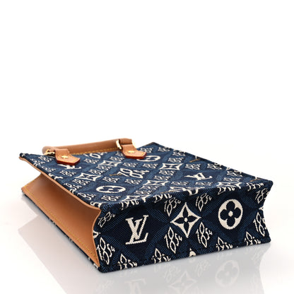 Louis Vuitton Jacquard Since 1854 Petit Sac Plat Blue 4 of 9