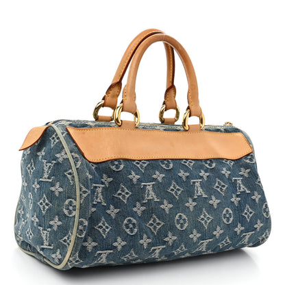 Louis Vuitton Monogram Denim Neo Speedy Blue 3 of 12