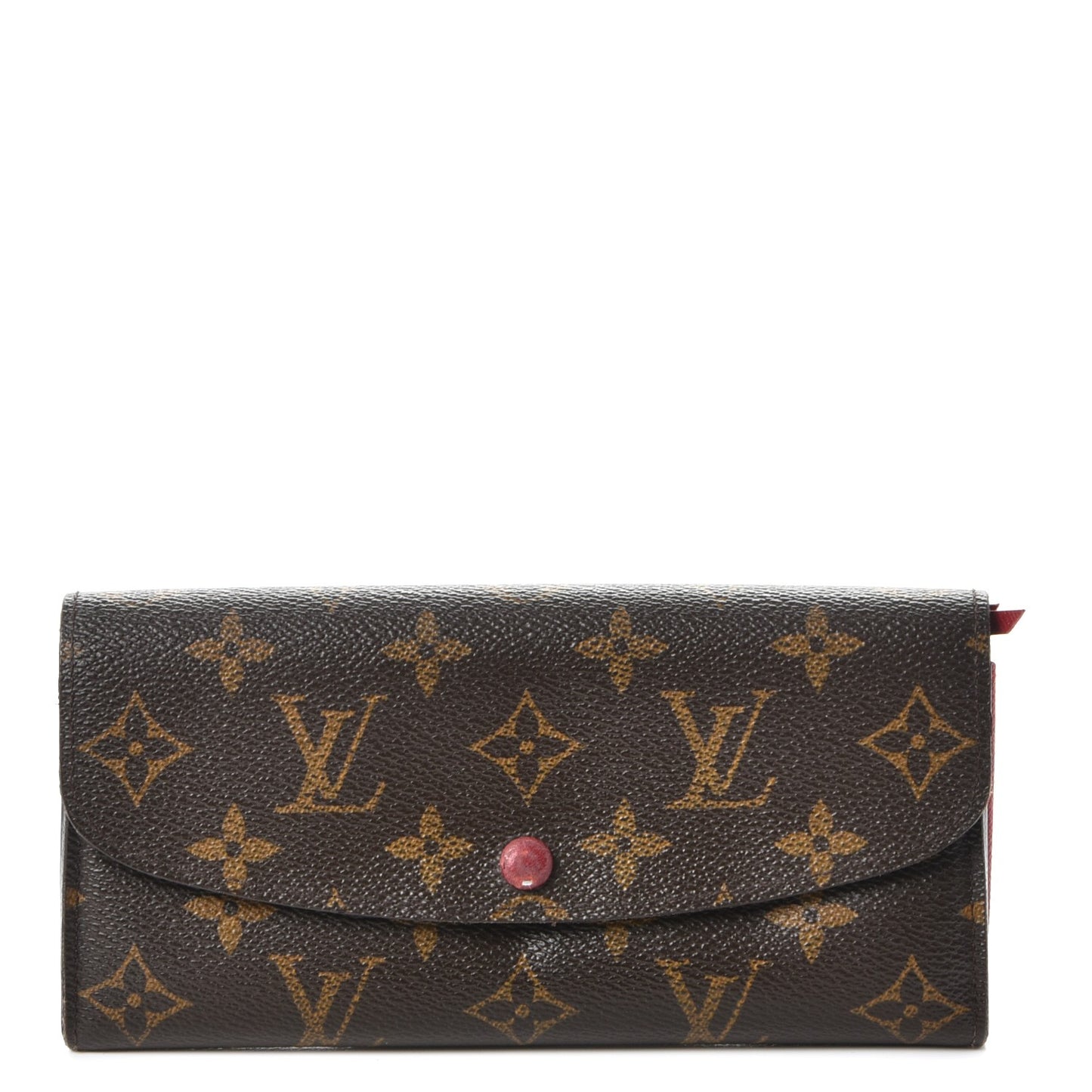 Monogram Emilie Wallet Red
