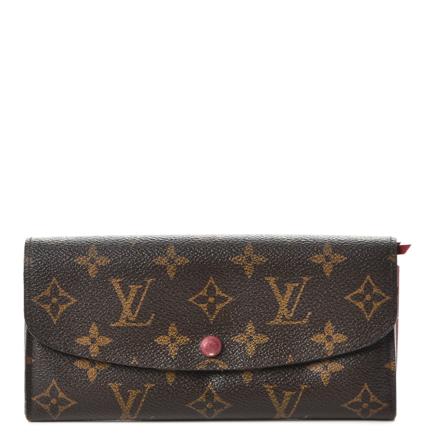Louis Vuitton Monogram Emilie Wallet Red 1 of 12