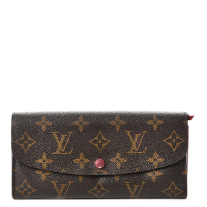Louis Vuitton Monogram Emilie Wallet Red 1 of 12
