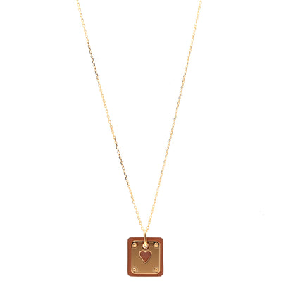 Hermes Swift As De Coeur Necklace Gold 1 of 3